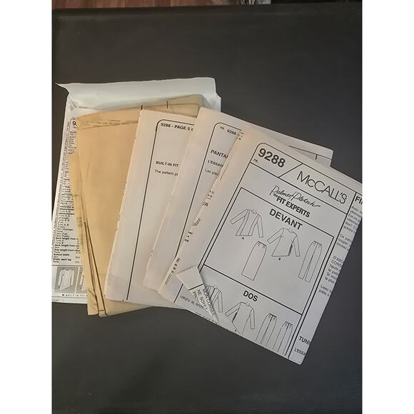 McCalls 9288 Misses Tunic Skirt Pants‎ Palmer Pletsch Pattern uncut - Picture 3 of 3